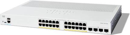 Cisco C1300-24P-4G 24-Port Gigabit PoE+ Managed Switch with 195W Budget
