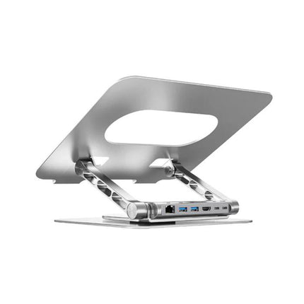 Unitek D1109B 360° Rotating Laptop Stand with Detachable USB-C Hub