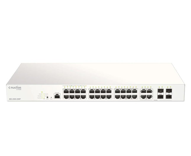 D-Link DBS-2000-28MP 28-Port Cloud-Managed Gigabit PoE Switch 370W