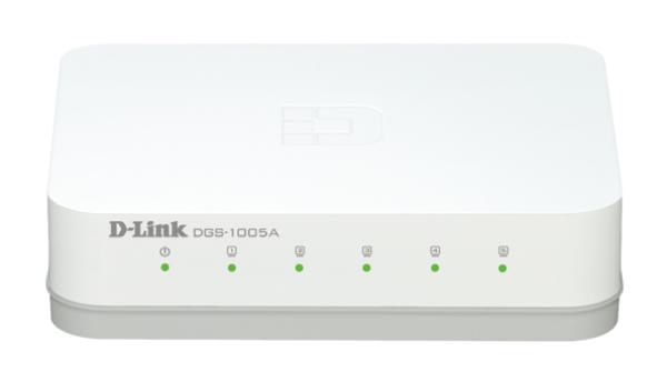 D-Link DGS-105 5-Port Gigabit Unmanaged Desktop Switch with QoS