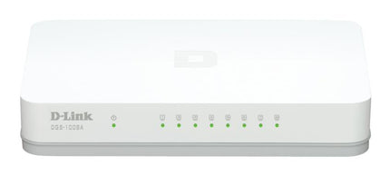 D-Link DGS-108 8-Port Gigabit Ethernet Switch with QoS & Green Tech