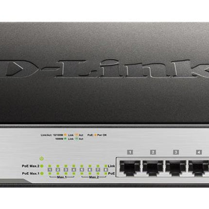 D-Link DGS-1008P 8-Port Gigabit PoE+ Switch with 60W Power Budget