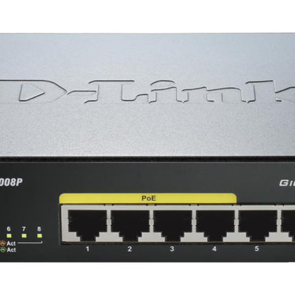D-Link DGS-108 8-Port Gigabit Unmanaged Network Switch Plug & Play