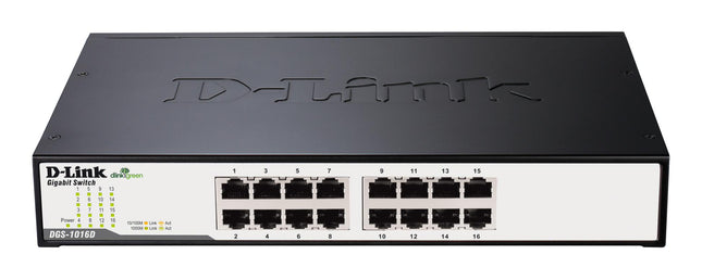 D-Link DGS-1016D 16-Port Gigabit Unmanaged Desktop Switch