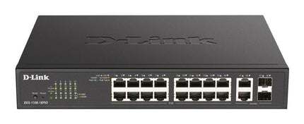 D-Link DGS-1100-18PV2 18-Port Gigabit Smart Managed PoE+ Switch 130W