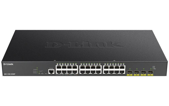 D-Link DGS-1210-28P 24-Port Gigabit Smart Managed PoE+ Switch 193W