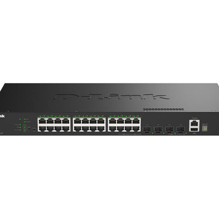 D-Link DGS-1530-28P 24-Port Stackable Smart PoE+ Switch 370W Budget