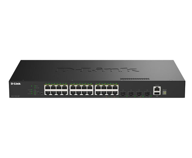 D-Link DGS-1530-28P 24-Port Stackable Smart PoE+ Switch 370W Budget