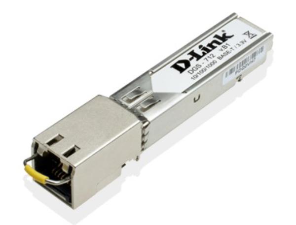 D-Link DGS-712 1000BASE-T Gigabit Copper SFP RJ45 Transceiver