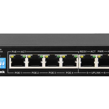 D-Link DGS-F1006P-E 6-Port Gigabit PoE+ Switch with 250m Range