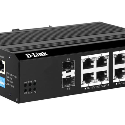 D-Link DGS-1210-10P Smart Managed PoE+ Switch 8 Gigabit Ports 65W