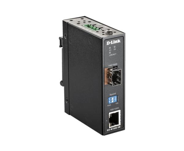 D-Link DIS-M100G-SW Industrial Gigabit Ethernet to Fiber Media Converter