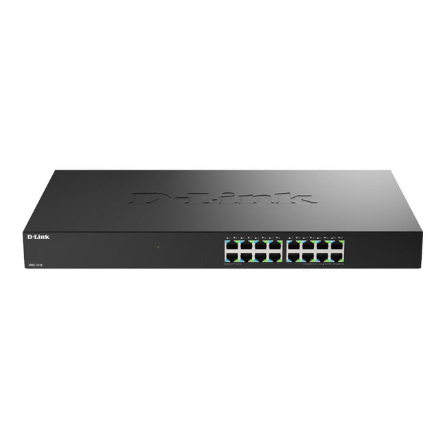 D-Link DGS-1016D 16-Port Gigabit Unmanaged Switch with Fanless Design