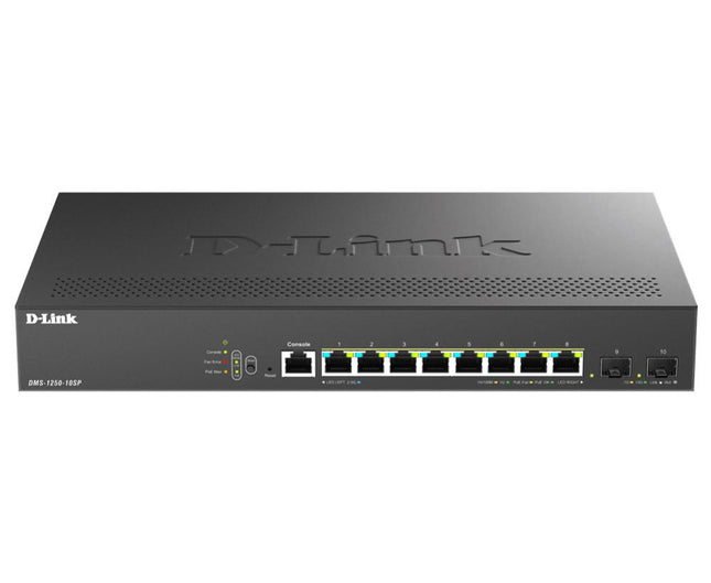 D-Link DGS-1210-08P 8-Port Gigabit Smart Managed PoE Switch with SFP