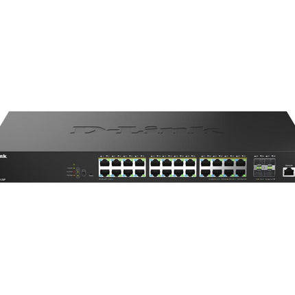 D-Link DGS-1210-28MP 28-Port Smart Managed PoE+ Switch 370W Budget