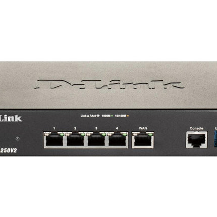 D-Link DSR-250V2 Dual WAN Gigabit VPN Router with 75 VPN Tunnels