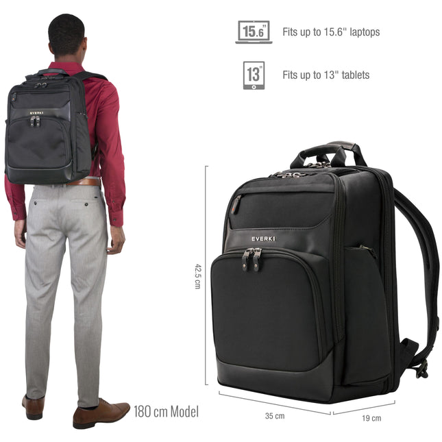 Everki Onyx EKP132 Premium Laptop Backpack 15.6" with RFID Protection