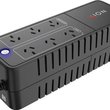 Ion F10 850VA Power Board UPS with Battery Backup & Surge Protection