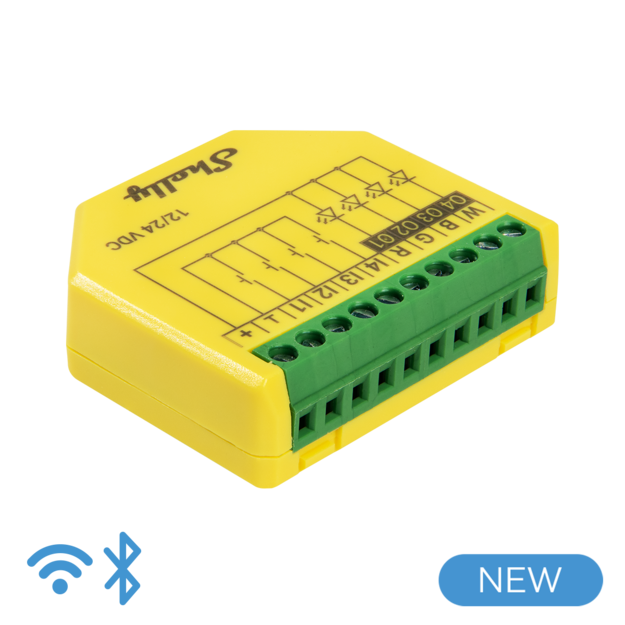 Shelly Plus RGBW PM WiFi Smart LED Controller with Power Monitoring