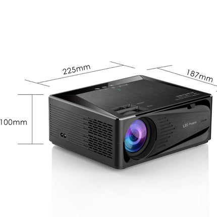 Miraco C600A Portable LCD Projector 720P HD, Android WiFi & Bluetooth, 36–300" Display, Dual Speakers, 200 ANSI Lumens