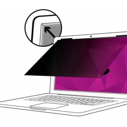 3M HC156W9B High Clarity Privacy Filter for 15.6" Laptop Screen