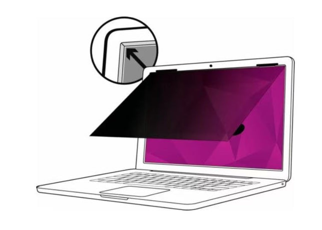 3M HC156W9B High Clarity Privacy Filter for 15.6" Laptop Screen