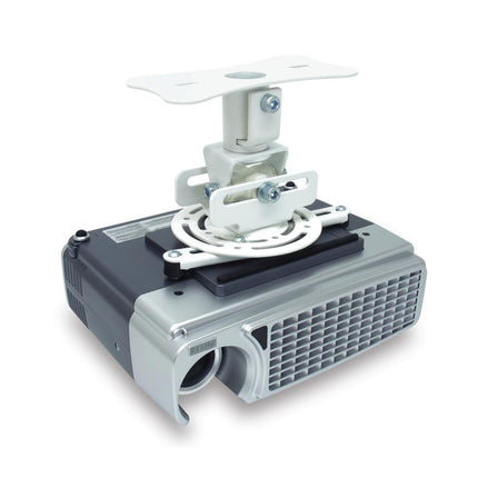 Atdec Telehook Flush Ceiling Projector Mount 15 kg Capacity, 360° Rotation & Quick Release, White