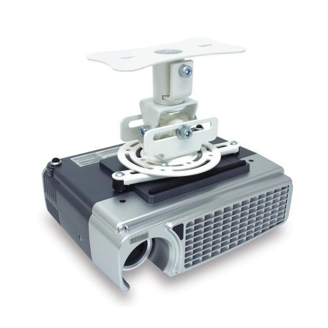 Atdec Telehook Flush Ceiling Projector Mount 15 kg Capacity, 360° Rotation & Quick Release, White