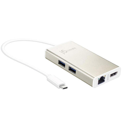 j5create JCA374 USB-C Multi-Adapter with 4K HDMI, Gigabit Ethernet & USB