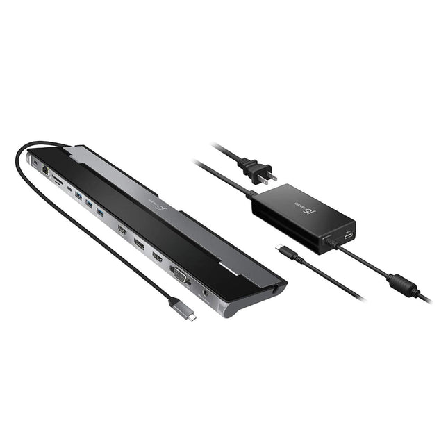 J5create JCD543P USB-C Triple Display Docking Station with 100W PD