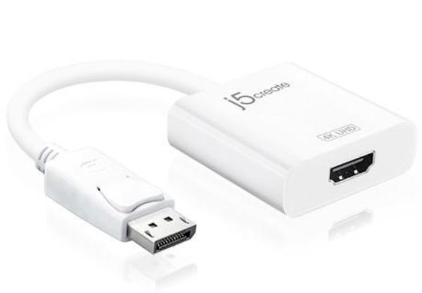 J5create JDA158 DisplayPort to 4K HDMI Active Adapter with Audio Support