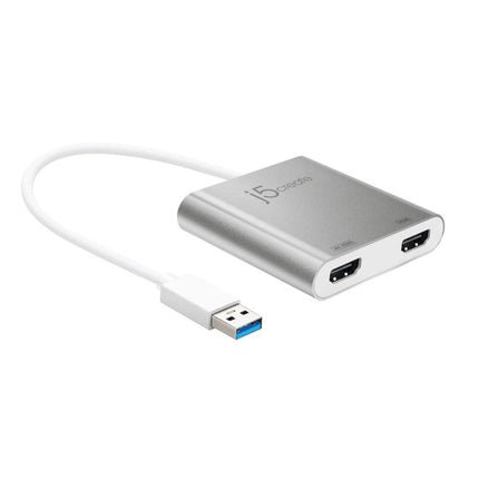 j5create JUA365 USB 3.0 to Dual HDMI Adapter 4K & 2K Multi-Monitor