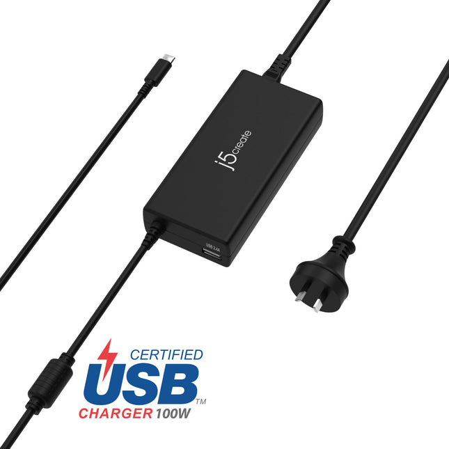 j5create JUP2290 100W USB-C PD Super Charger with Dual Port Fast Charging
