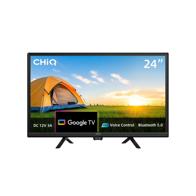 CHiQ L24D6CG 24" HD Google TV with 12V DC Power for Caravans