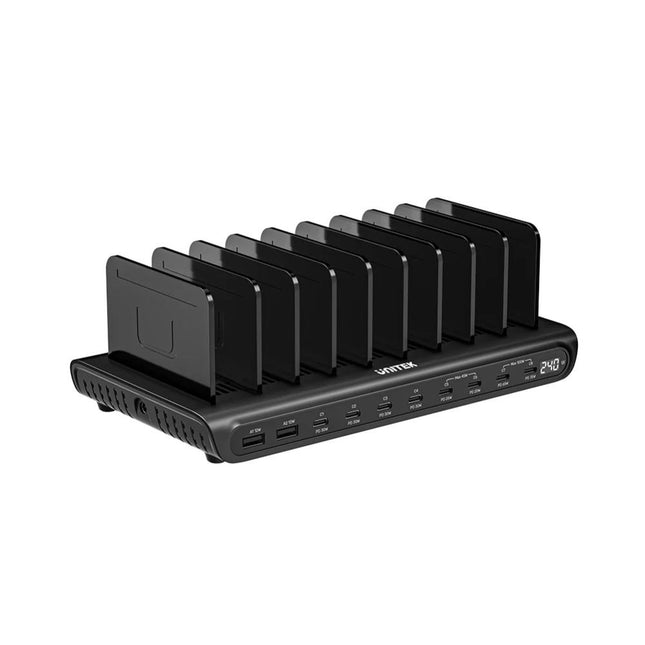 Unitek 240W 10-Port USB Smart Charging Station with 8 USB-C & 2 USB-A