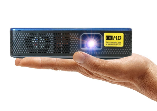 Aaxa M7 Pico Projector 1080p Phone Mirroring 3 Hour Battery