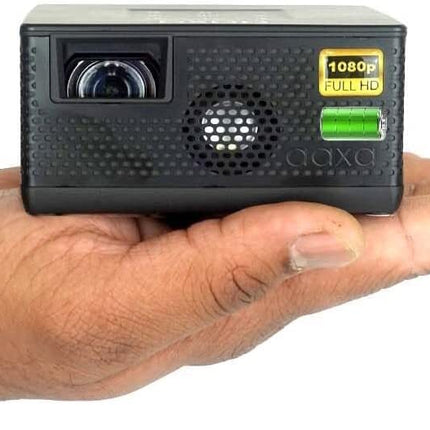 Aaxa P400 Short Throw Mini Projector 2 hour Battery Full HD