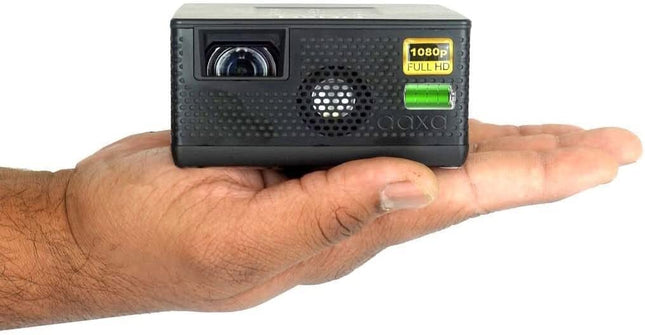 Aaxa P400 Short Throw Mini Projector 2 hour Battery Full HD