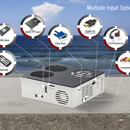Aaxa P6 Pico Portable Projector 600 lumens