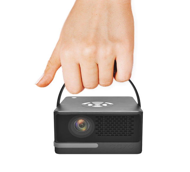Aaxa P6 Ultimate: 200" Screen, 1100 Lumens, 6-Hour Battery, Outdoor Cinema Projector with Bluetooth Speaker