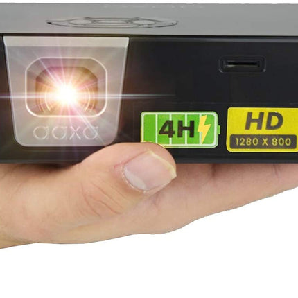 Aaxa P6X World's brightest battery powered Pico Projector 4 hour Battery