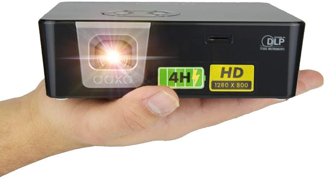 Aaxa P6X World's brightest battery powered Pico Projector 4 hour Battery