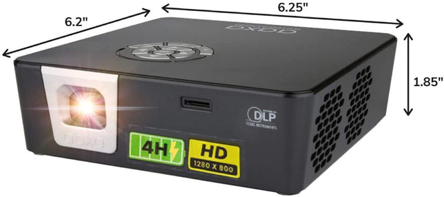 Aaxa P6X World's brightest battery powered Pico Projector 4 hour Battery