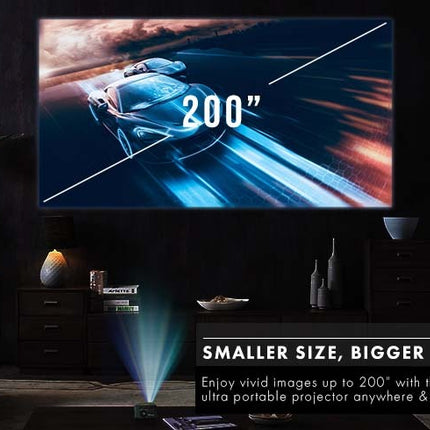 Aaxa P7+ Plus Wireless Full HD Led Pico Projector 550 Lumens