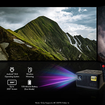 Aaxa P7+ Plus Wireless Full HD Led Pico Projector 550 Lumens