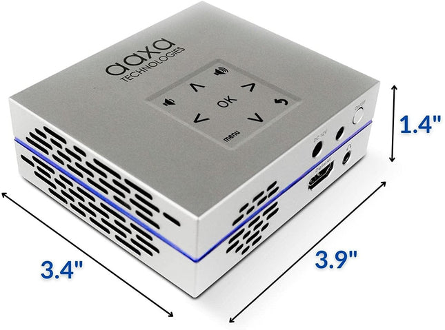 Aaxa P8 Mini Super Bright Smart Projector Bluetooth and Wi-Fi