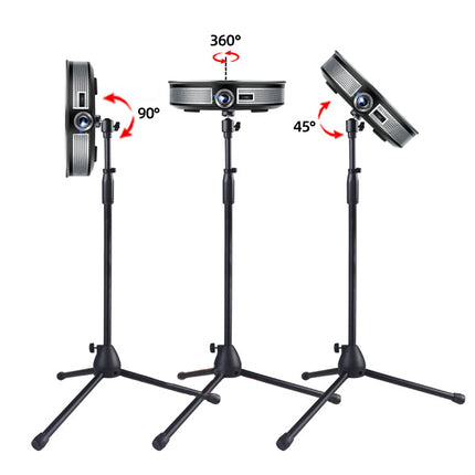 Lightweight Adjustable Projector Tripod Stand Mount with 1.5m Max Height - Stable, Portable & Universal Fit