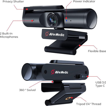 AverMedia Live Streamer 4K Web Camera 513 - PW513