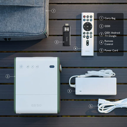 BenQ GS50 1080p Outdoor Projector Bluetooth Speakers