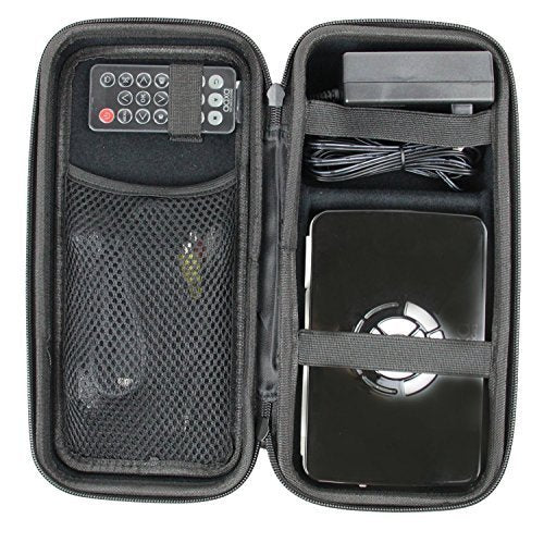 Protective Hard Travel Case for Pico & Mini Projectors 28x14x10cm EVA Case with Wrist Strap and Accessory Storage Compartments